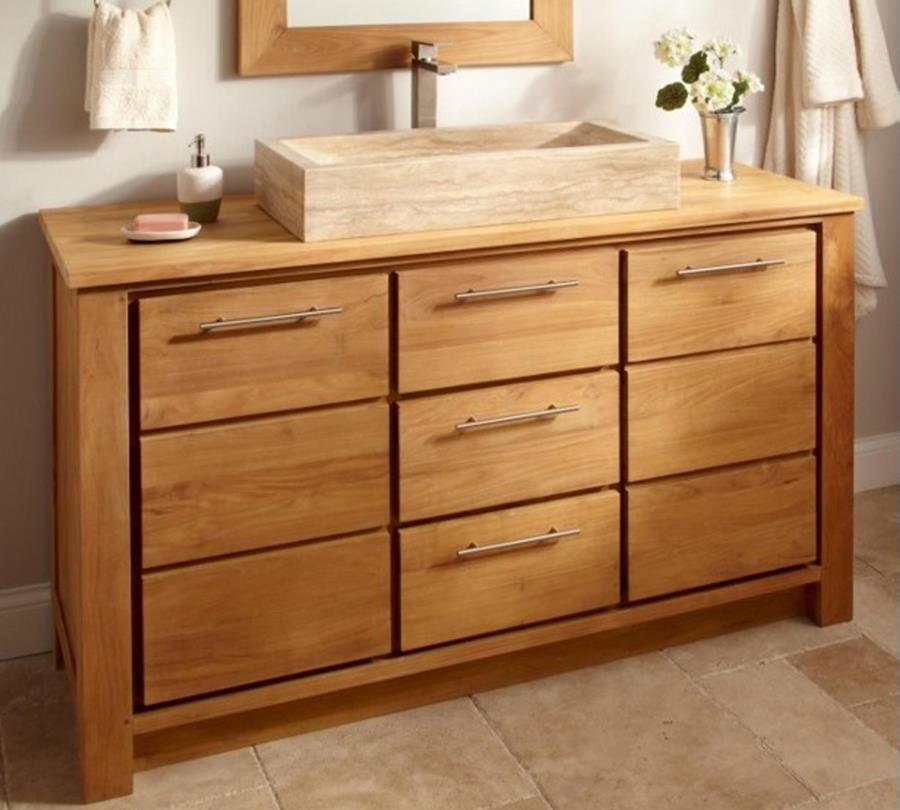 Mueble de baño Roma madera teca